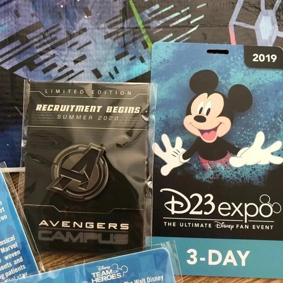 Disney D23 Limited Edition Pins and Reusable Bags - Picture 11 of 11